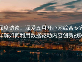深度访谈：深爱五月开心网综合专家详解如何利用数据驱动内容创新战略