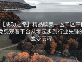 【成功之路】精品欧美一区二区三区免费观看平台从零起步到行业先锋的蜕变历程
