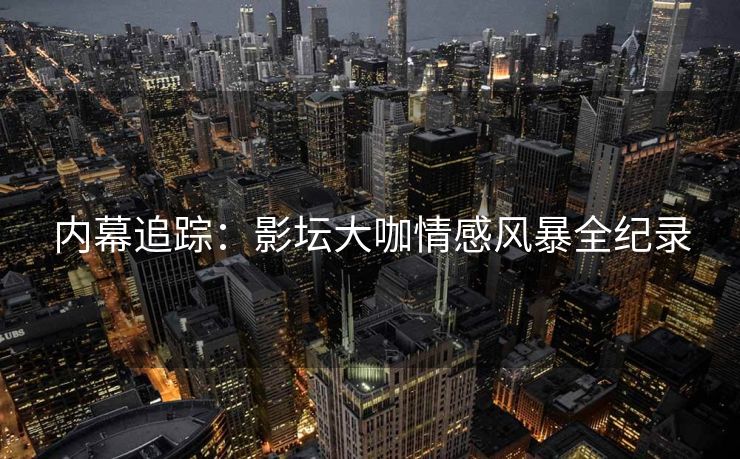 内幕追踪：影坛大咖情感风暴全纪录