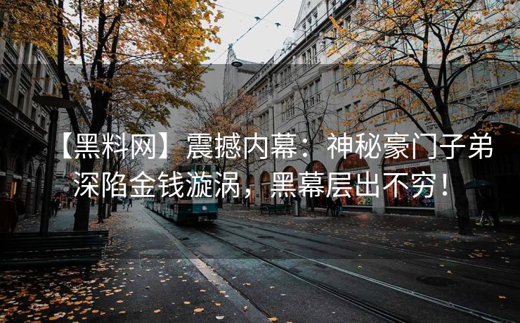 【黑料网】震撼内幕：神秘豪门子弟深陷金钱漩涡，黑幕层出不穷！