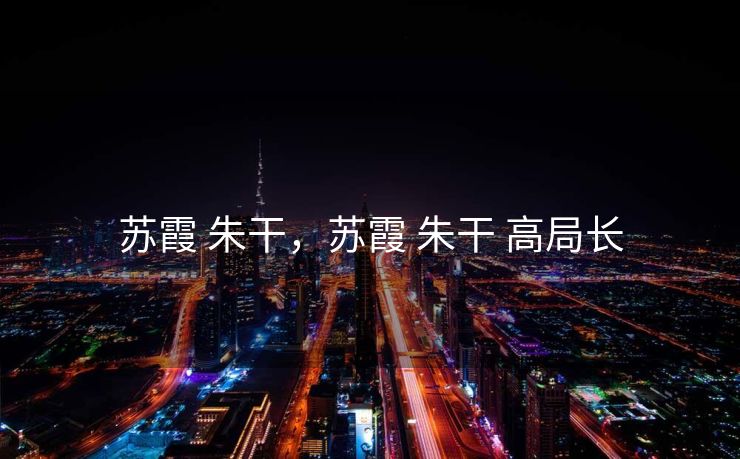 苏霞 朱干，苏霞 朱干 高局长